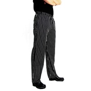 CHEF REVIVAL EZ-Fit  Chef's pants Black/White Pinstripe - L P040WS-L